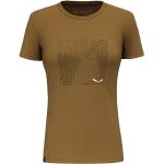 Reduzierte Braune Langärmelige Salewa Pure T-Shirts für Damen Größe M 