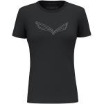 Reduzierte Schwarze Langärmelige Salewa Pure T-Shirts aus Polyester für Damen Größe XS 