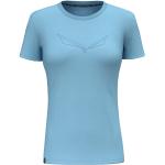 Reduzierte Blaue Langärmelige Salewa Pure T-Shirts aus Polyester für Damen Größe 3 XL 