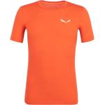 Orange Salewa Nachhaltige T-Shirts für Herren für den für den Frühling 