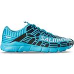 Hellblaue Salming Speed Natural Running Schuhe mit Reflektoren für Damen Größe 38 