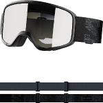 Salomon Aksium 20 S Unisex-Brille Ski Snowboarden, Tolle Passform und Komfort, Haltbarkeit und Hervorragender Augenschutz, Schwarz, Einheitsgröße