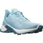 Blaue Salomon Alphacross Trailrunning Schuhe für Damen Größe 39 