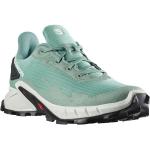 Mintgrüne Salomon Alphacross Trailrunning Schuhe aus Textil für Damen Größe 42,5 