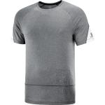 Schwarze Color Blocking Salomon T-Shirts aus Polyamid für Herren Größe L 