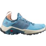 Hellblaue Salomon Madcross Gore Tex Trailrunning Schuhe für Damen Größe 40 