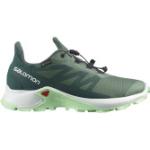 Grüne Salomon Supercross Gore Tex Trailrunning Schuhe wasserdicht für Damen Größe 37,5 