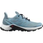 Blaue Salomon Supercross Trailrunning Schuhe für Damen Größe 38 