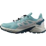 Blaue Salomon Supercross Gore Tex Trailrunning Schuhe leicht für Damen Größe 40 