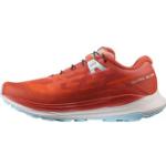 Rote Salomon Ultra Glide Trailrunning Schuhe mit Schnürsenkel leicht für Damen Größe 39 