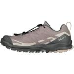 Graue Salomon XA Gore Tex Trailrunning Schuhe mit Schnellverschluss wasserdicht für Damen Größe 40 