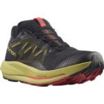 Schwarze Salomon Trail Gore Tex Trailrunning Schuhe mit Meer-Motiv wasserdicht für Herren Größe 44 