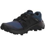 Marineblaue Salomon Wildcross Trailrunning Schuhe für Herren Größe 40 