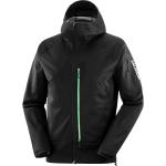 Salomon Men's MTN GORE-TEX Softshell Jacket DEEP BLACK/GREEN GECKO/ DEEP BLACK/GREEN GECKO/ M