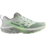 Grüne Salomon Sense Ride Trailrunning Schuhe für Damen Größe 40 