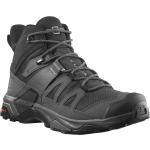 Graue Salomon X Ultra 4 Gore Tex Trailrunning Schuhe aus Leder wasserdicht Größe 46 