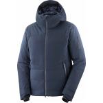 Salomon - Skidaunenjacke - Alpenflow Down Jacket M Carbon für Herren - Größe S - Blau