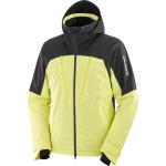 Salomon - Leichte, isolierende Skijacke - Brilliant Jacket M Charlock/Deep Black für Herren - Größe XL - Gelb