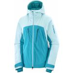Salomon - Leichte, isolierende Skijacke - Brilliant Jacket W Enamel Blue/Limpet Shell für Damen - Größe S - Blau