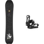 Salomon Snowboard - All-Mountain Snowboardbindung - Snowboard Set Highpath 2024 für Herren aus Wolle - schwarz