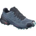 Marineblaue Salomon Speedcross 5 Gore Tex Trailrunning Schuhe für Damen 
