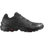 Schwarze Salomon Speedcross 3 Trailrunning Schuhe mit Schnürsenkel für Herren Größe 42,5 