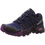 Reduzierte Marineblaue Salomon Speedcross Vario Gore Tex Trailrunning Schuhe in Breitweite für Damen Größe 38 