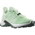 Grüne Salomon Supercross Trailrunning Schuhe mit Schnürsenkel für Damen Größe 42,5 