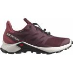 Rote Salomon Supercross Gore Tex Trailrunning Schuhe aus Textil rutschfest für Damen 