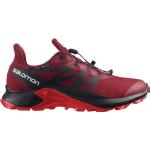 Rote Salomon Supercross Gore Tex Trailrunning Schuhe wasserdicht für Herren Größe 44 