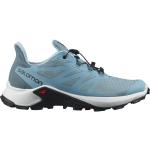 Blaue Salomon Supercross Trailrunning Schuhe für Damen Größe 39 
