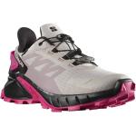 Rosa Salomon Supercross Gore Tex Trailrunning Schuhe mit Schnellverschluss aus Textil wasserdicht für Damen Größe 42,5 
