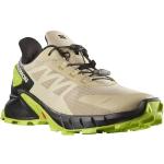 Beige Salomon Supercross Trailrunning Schuhe mit Schnellverschluss aus Textil für Herren Größe 49 