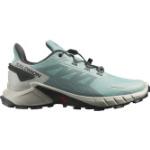 Blaue Salomon Supercross Trailrunning Schuhe für Damen 
