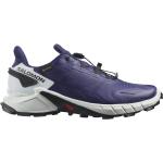 Blaue Salomon Supercross Gore Tex Trailrunning Schuhe für Damen Größe 37,5 