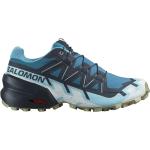 Blaue Salomon Speedcross 5 Trailrunning Schuhe für Damen Größe 40 