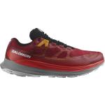 Rote Salomon Ultra Glide Gore Tex Trailrunning Schuhe für Herren Größe 41,5 