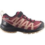 Rote Gestreifte Salomon XA Trailrunning Schuhe aus Textil wasserdicht für Kinder Größe 28 