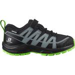 Schwarze Salomon XA Trailrunning Schuhe aus Leder wasserdicht für Kinder Größe 26 