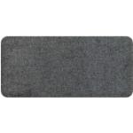 Anthrazitfarbene Unifarbene Salonlöwe Rechteckige Fußmatten waschbar aus Textil trocknergeeignet 