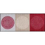 Rote Moderne Salonlöwe Rechteckige Schmutzfangmatten & Fußabtreter Matte aus Textil 