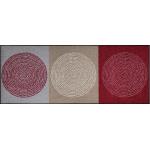 Rote Motiv Moderne Salonlöwe Rechteckige Schmutzfangmatten & Fußabtreter aus Textil 