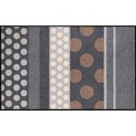 Graue Gepunktete Salonlöwe Schmutzfangmatten & Fußabtreter Matte aus Textil 