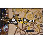 Ethno Salonlöwe Gustav Klimt Fußmatten waschbar aus Textil trocknergeeignet 