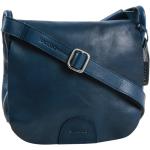 Blaue Saccoo Saddlebags aus Leder für Damen 