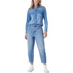 Blaue Salsa Jeans Hemdblusen für Damen Größe M 