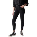 Schwarze Bestickte Salsa Jeans Jeans mit Stickerei mit Reißverschluss aus Denim für Damen Weite 27, Länge 28 
