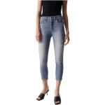 Blaue Salsa Jeans Slim Fit Jeans aus Baumwolle für Damen Weite 28, Länge 28 