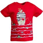 Rote Unifarbene Salt and Pepper Bio Printed Shirts für Kinder & Druck-Shirts für Kinder für Babys Größe 86 