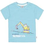 Aquablaue Salt and Pepper Bio Rundhals-Ausschnitt Kinder T-Shirts für Babys Größe 56 